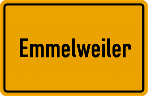 Ortsschild Emmelweiler