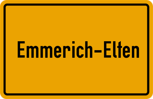 Ortsschild Emmerich