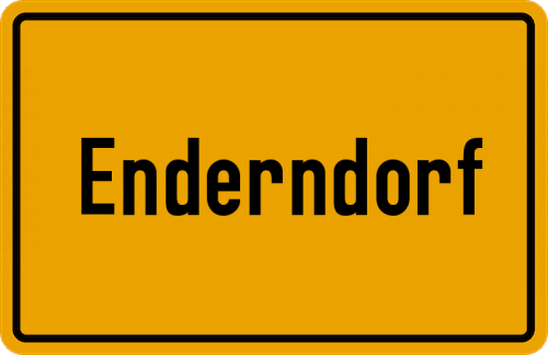 Ortsschild Enderndorf