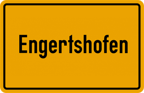 Ortsschild Engertshofen