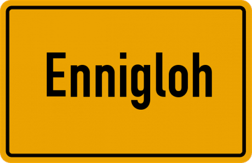 Ortsschild Ennigloh