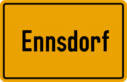 Ortsschild Ennsdorf