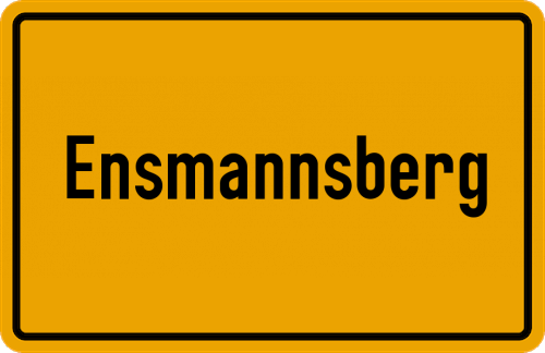 Ortsschild Ensmannsberg