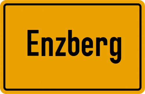 Ortsschild Enzberg