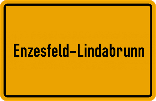 Ortsschild Enzesfeld-Lindabrunn