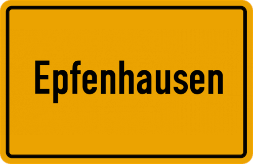 Ortsschild Epfenhausen