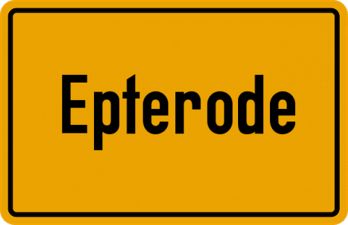 Ortsschild Epterode