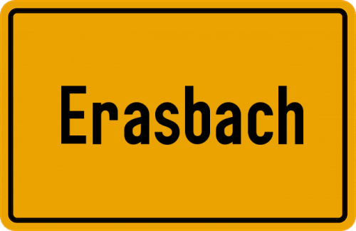 Ortsschild Erasbach