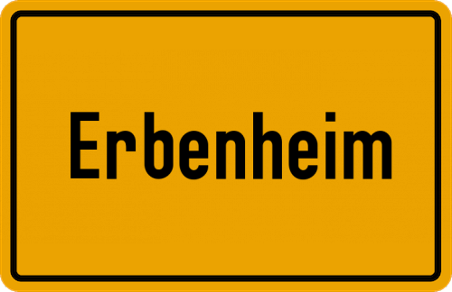 Ortsschild Erbenheim