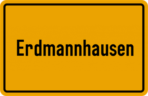Ortsschild Erdmannhausen