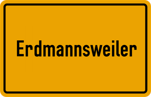 Ortsschild Erdmannsweiler