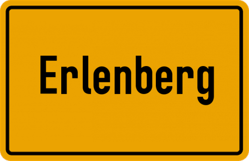 Ortsschild Erlenberg