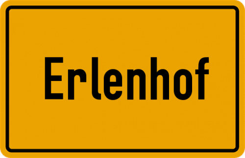 Ortsschild Erlenhof