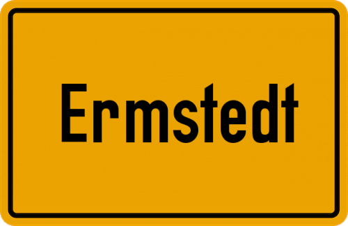 Ortsschild Ermstedt
