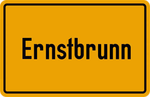 Ortsschild Ernstbrunn