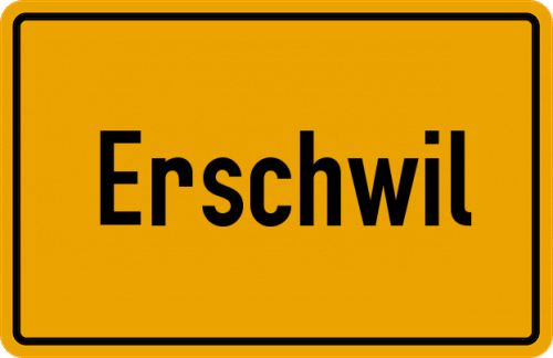 Ortsschild Erschwil