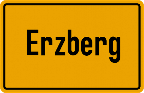 Ortsschild Erzberg