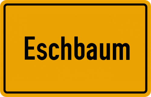 Ortsschild Eschbaum