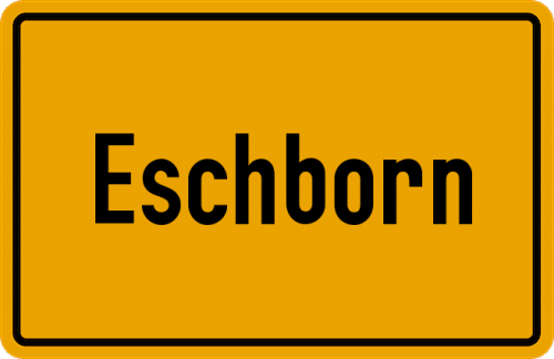 Ortsschild Eschborn