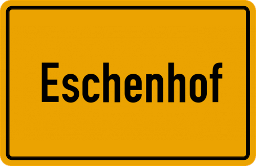 Ortsschild Eschenhof