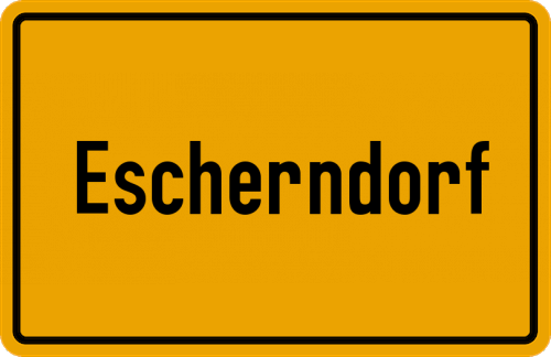 Ortsschild Escherndorf