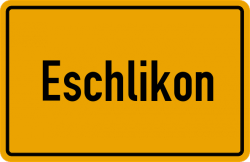 Ortsschild Eschlikon