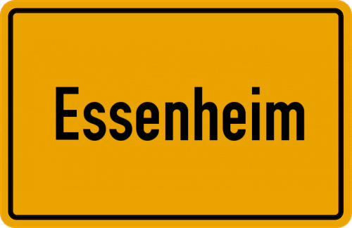 Ortsschild Essenheim