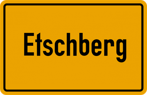 Ortsschild Etschberg