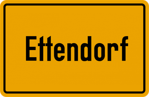Ortsschild Ettendorf