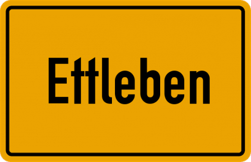 Ortsschild Ettleben
