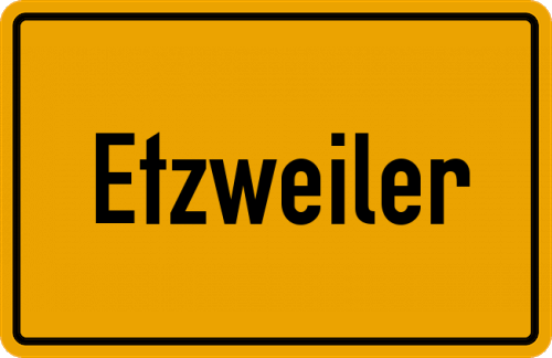 Ortsschild Etzweiler