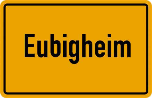 Ortsschild Eubigheim