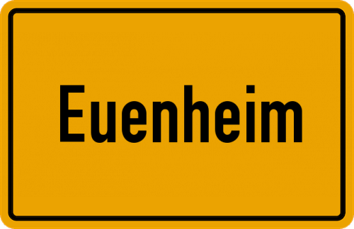 Ortsschild Euenheim