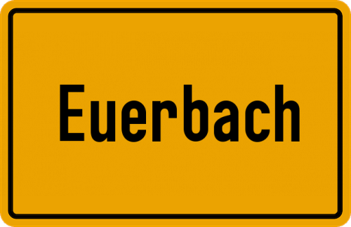 Ortsschild Euerbach