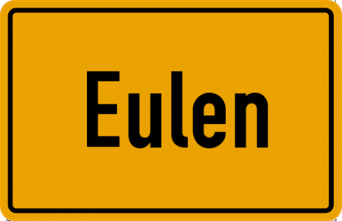 Ortsschild Eulen, Allgäu