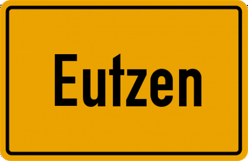 Ortsschild Eutzen