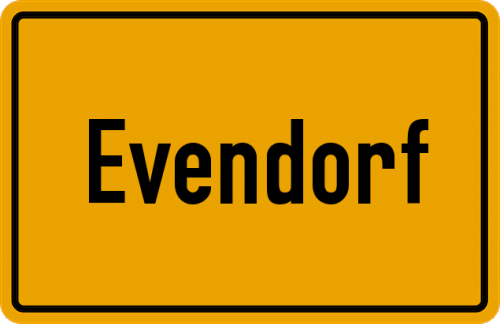 Ortsschild Evendorf