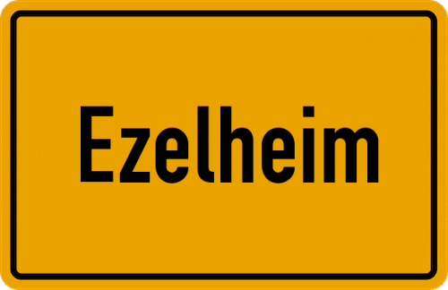 Ortsschild Ezelheim