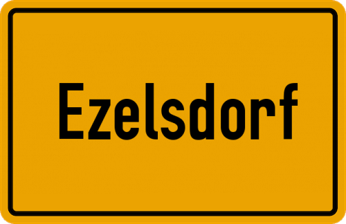 Ortsschild Ezelsdorf