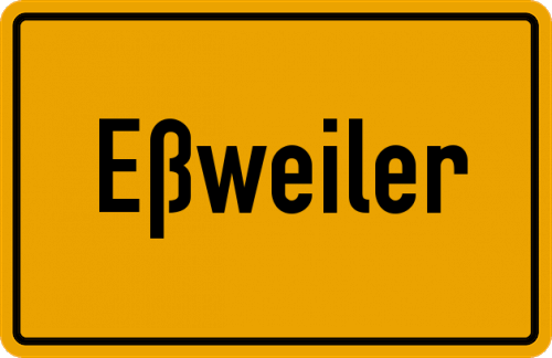 Ortsschild Eßweiler