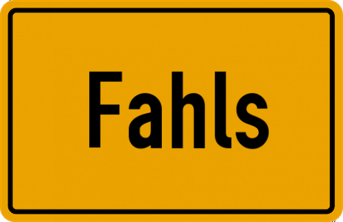 Ortsschild Fahls, Allgäu