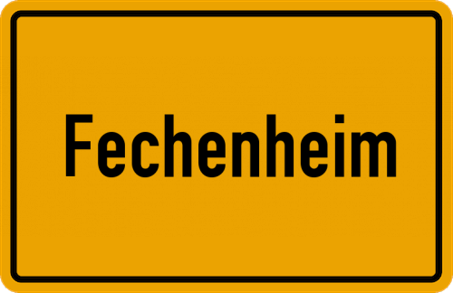 Ortsschild Fechenheim