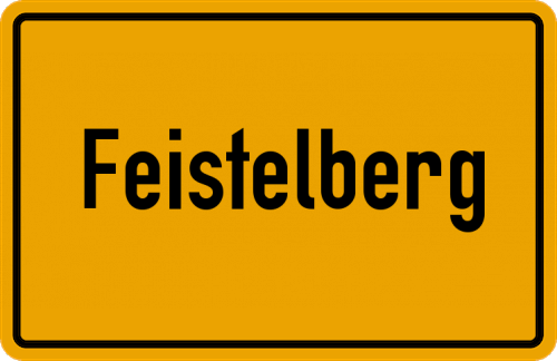 Ortsschild Feistelberg, Oberpfalz