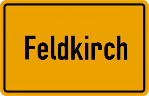Ortsschild Feldkirch