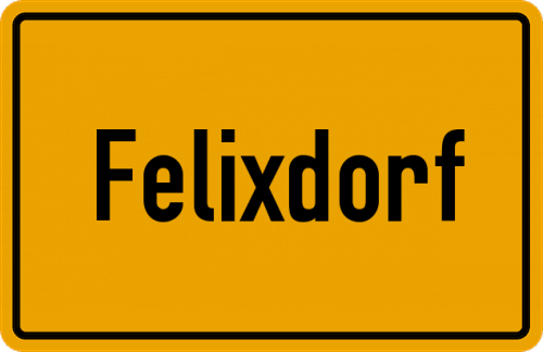 Ortsschild Felixdorf