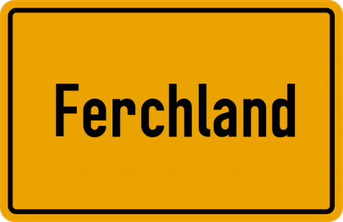 Ortsschild Ferchland