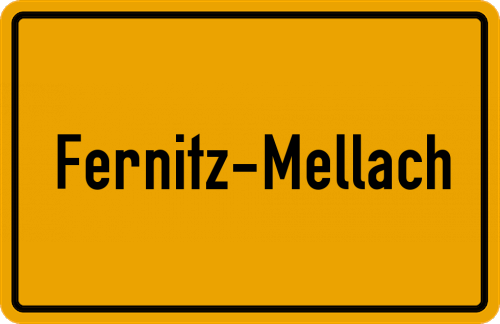 Ortsschild Fernitz-Mellach