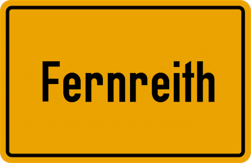 Ortsschild Fernreith