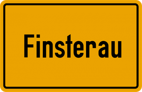 Ortsschild Finsterau