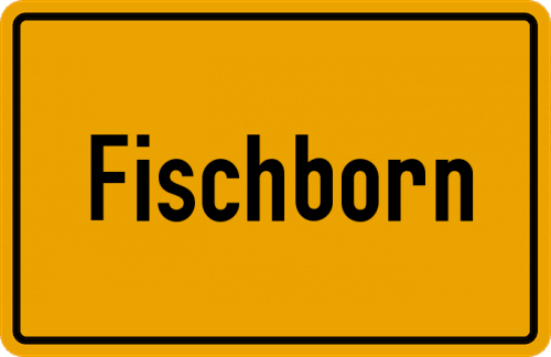 Ortsschild Fischborn